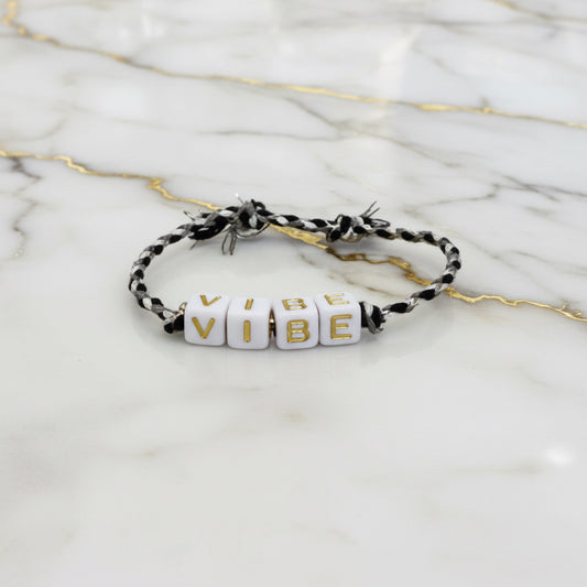 Handmade personalised initial bracelets